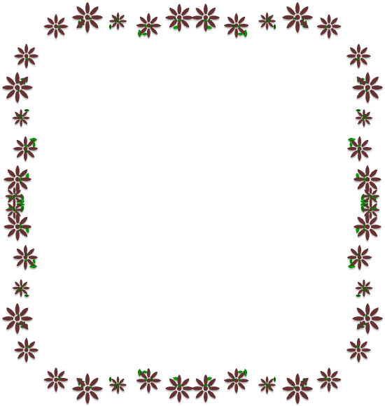 brown flowers