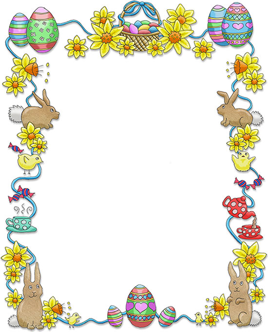 Religious Easter Clip Art Borders