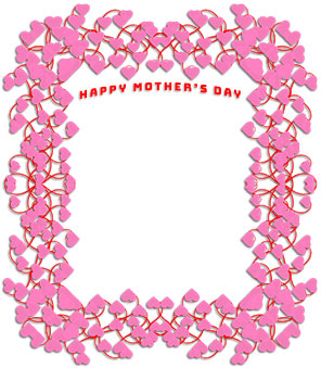 pink hearts border