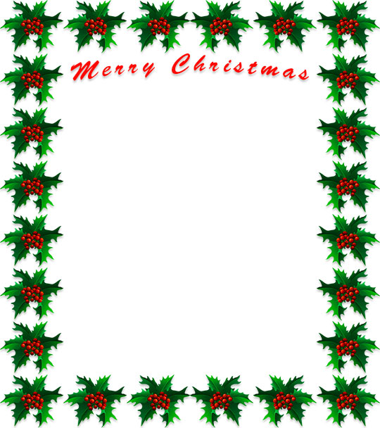 Merry Christmas holly