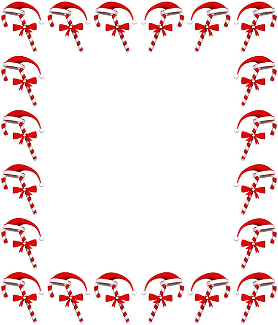 christmas candy border clipart