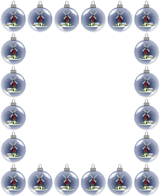 ornament snow