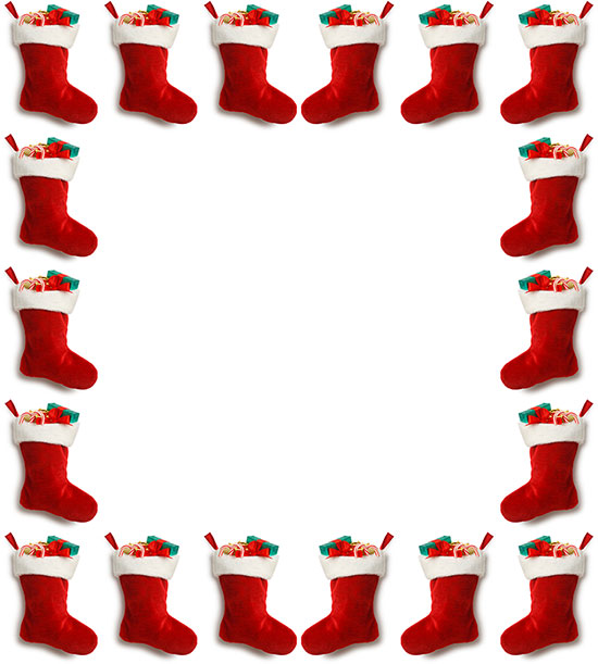 red Christmas stockings