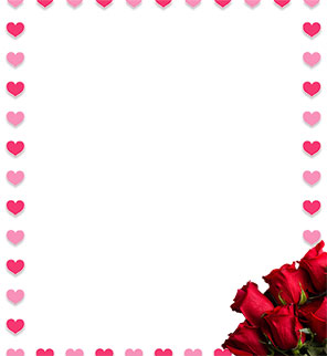 hearts and roses border