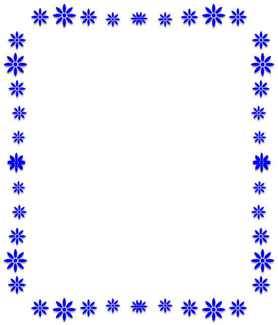 blue flowers