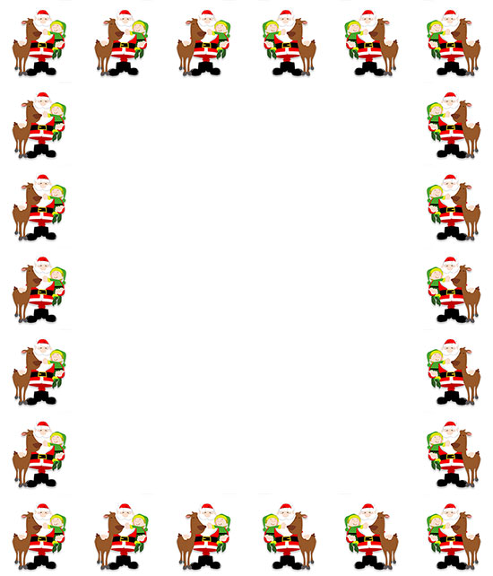 Santa elf reindeer