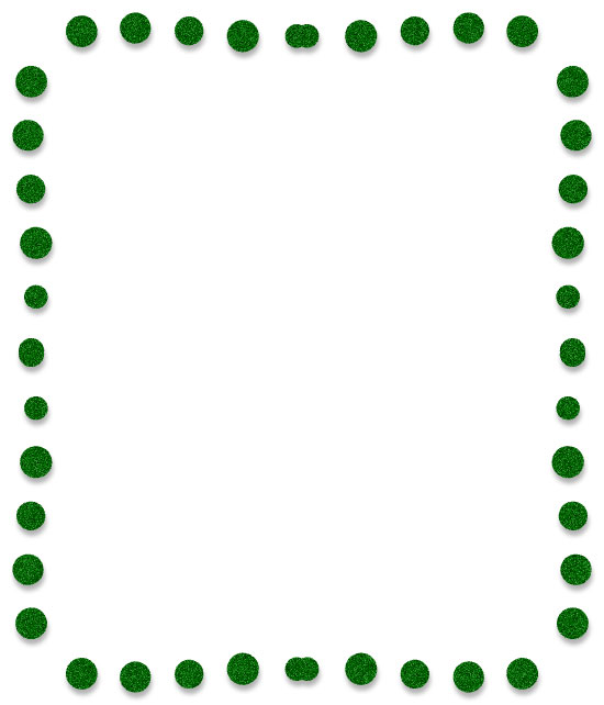 Free Green Borders - Green and White Border Clip Art - Frames