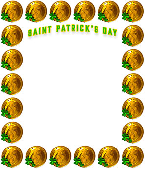 gold shamrocks