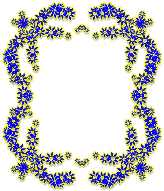 flowers yellow blue