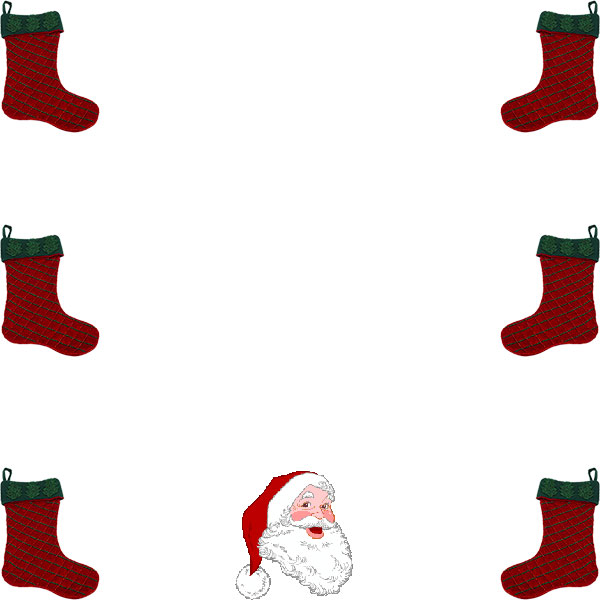 Christmas stocking border