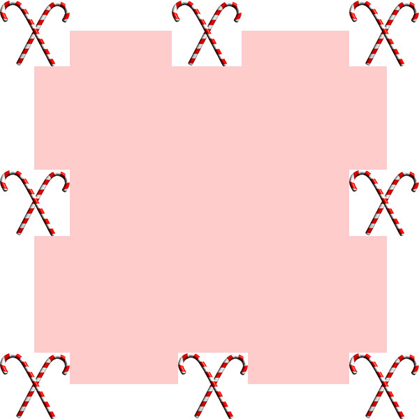 candy cane border