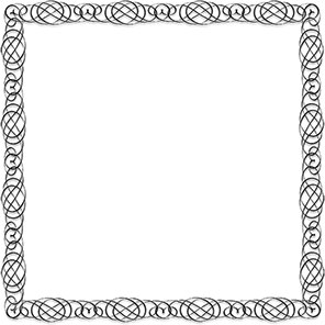 calligraphic frame design