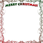 Merry Christmas flourish border