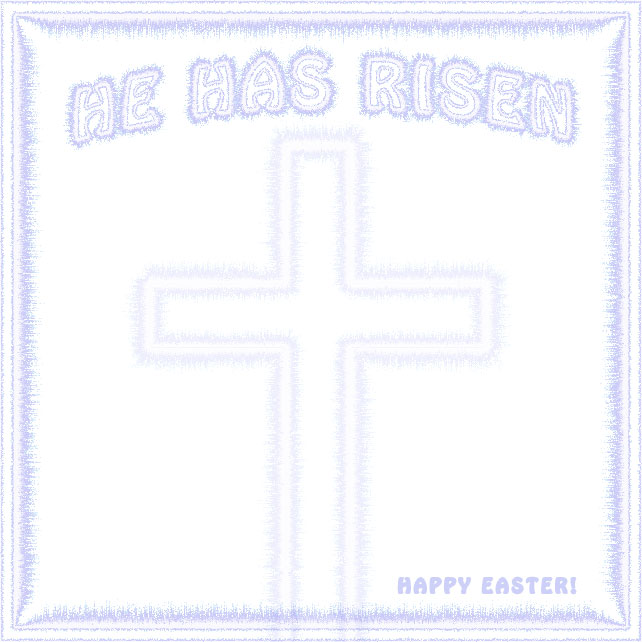 He Has Risen Easter border