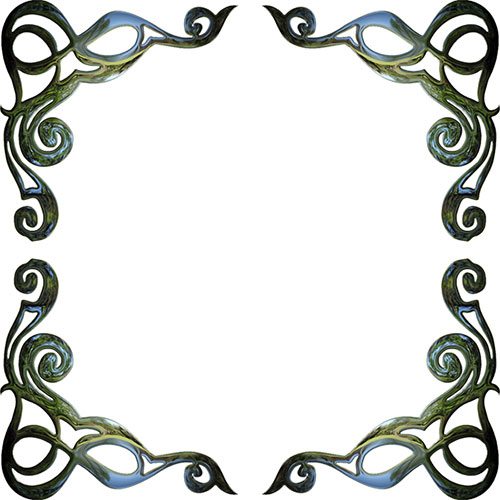 four corners border pattern