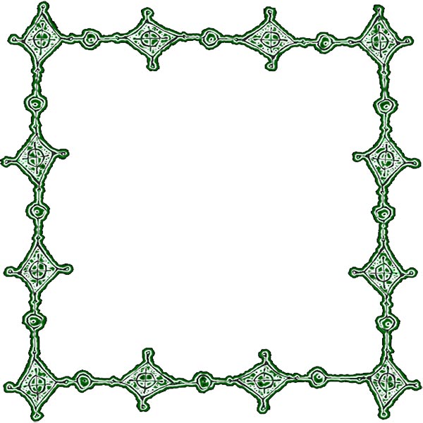 green border frame abstract