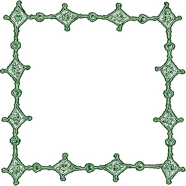 green border frame abstract