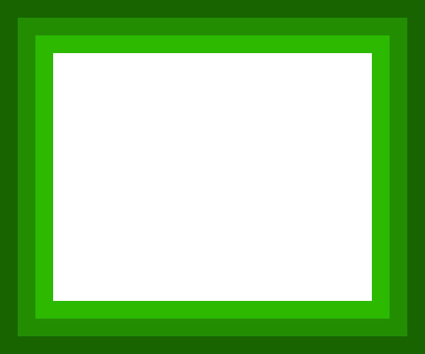 green and white border frame