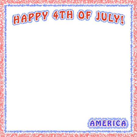 Happy 4th of July border