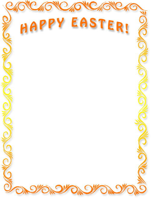 Happy Easter full border 