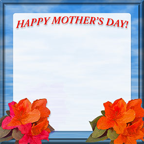 Happy Mother's Day with orange flowers