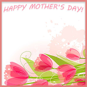 Happy Mother's Day with flowers