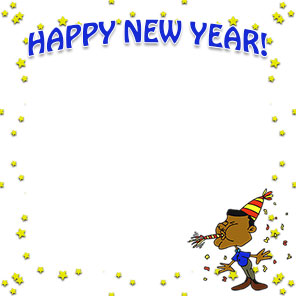 man celebrating the new year