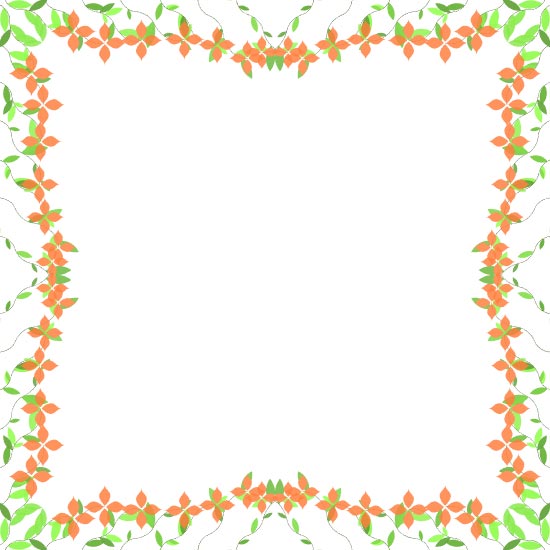 orange flowers and leaves