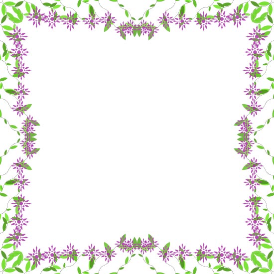 purple flowers and green leaves