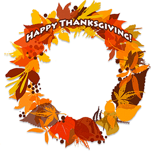 Thanksgiving wreath frame