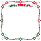 vintage Christmas border