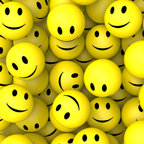 many smiley faces