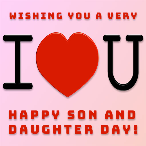 Happy Son and Daughter Day