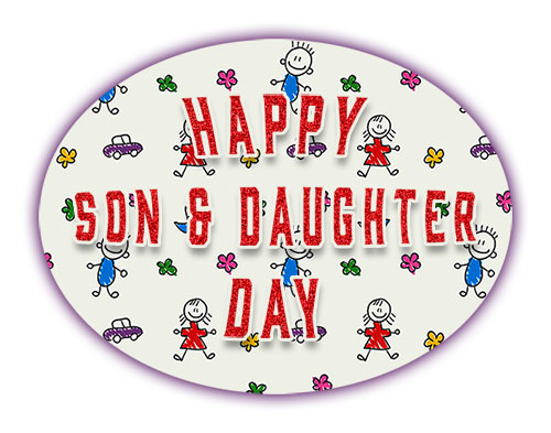son and daughter day children
