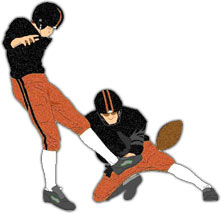 place kicker and holder