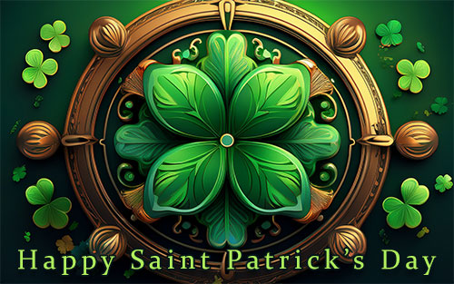 shamrocks abstract design