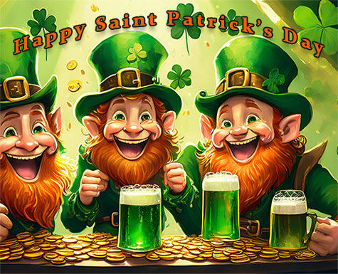 Saint Patrick's Day leprechauns