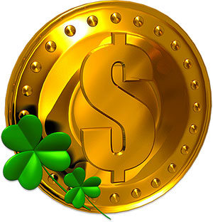 gold shamrocks