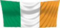 Irish Flag hanging from top down