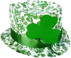 irish hat with shamrock