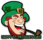 happy saint patrick's day clipart on white