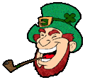 happy leprechaun clipart transparent