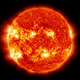 sun emitting flare