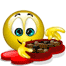 eating chocolate