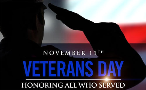 November 11 Veterans Day