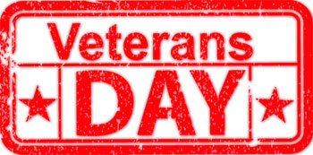 Veterans Day sign