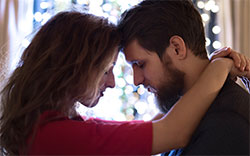 woman and man celebrating