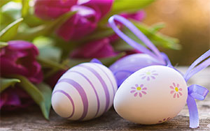 flowers Easter eggs