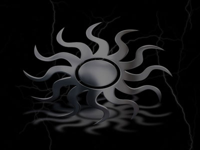 silver sun large background