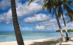 beach blue sky